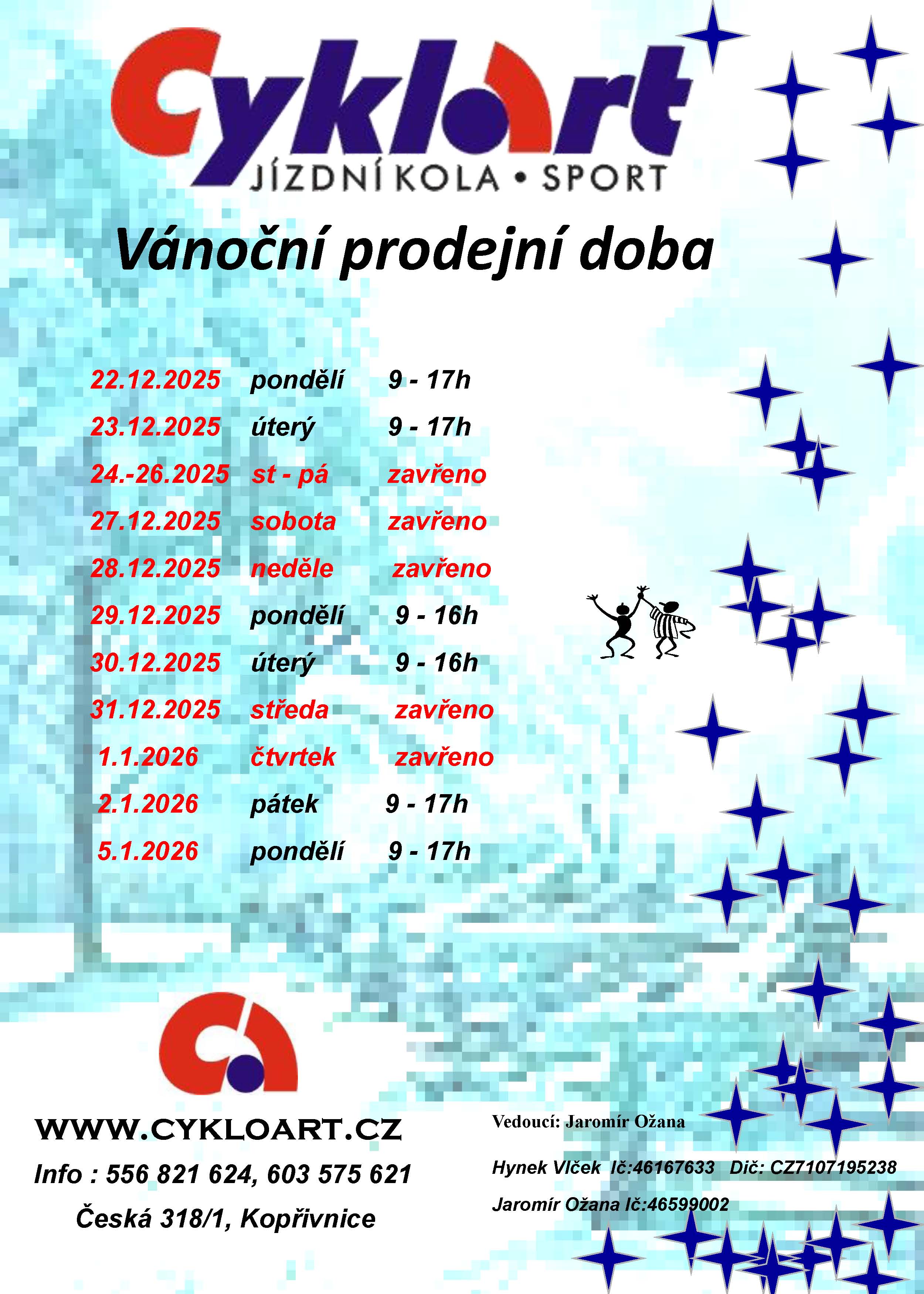 vanocni prod doba 2025 KO